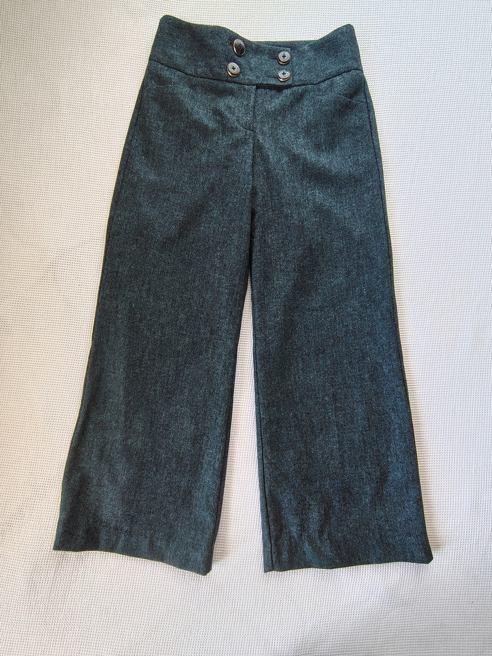 Express Dark Teal Wide-Leg Pants Size 4.